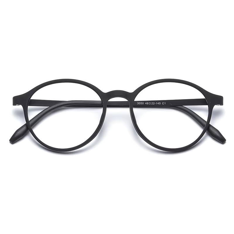 LOERHUNAR Korrektionsbrille, Vollrand, Rund, Titan, Schwarz, Männer - Bild 2