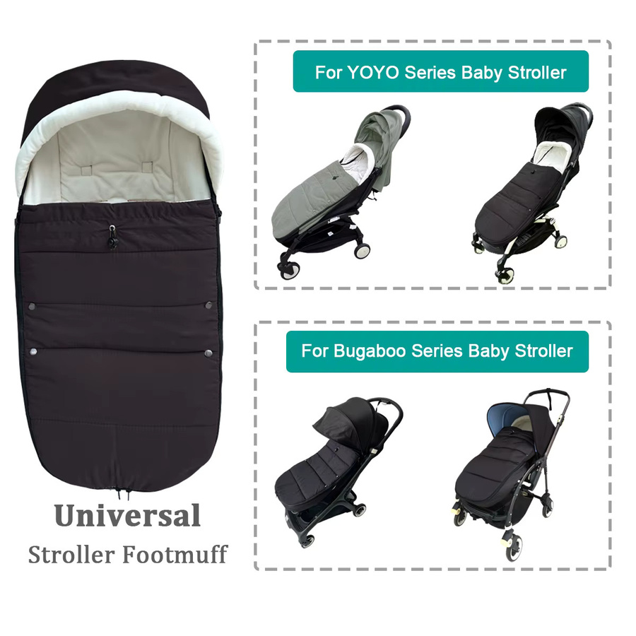 Universeller wasserdichter Kinderwagen-Fußsack in Grün, passend für Bugaboo alle Serien sowie YOYO, YOYO2 und YOYO3, faltbar und waschbar - Bild 5