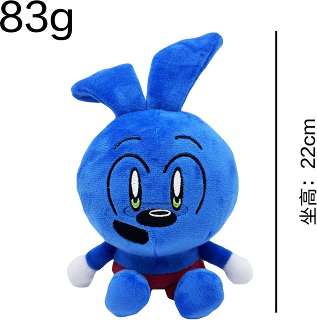 Yiran toy Danno Cal Zeichnungen Riggy Plüschtiere, Kaninchenpuppen, Blau - Bild 1