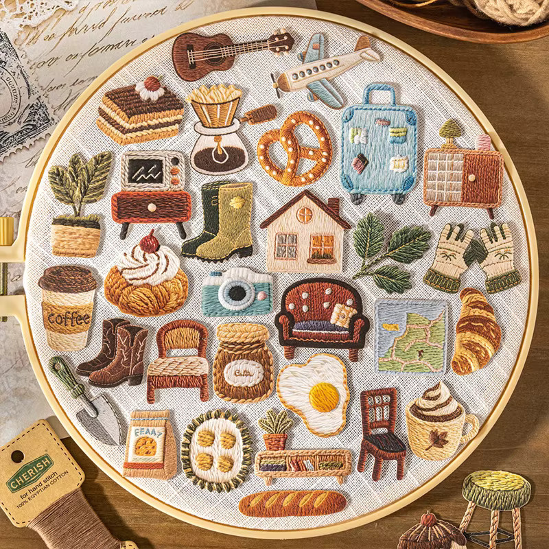 Kreative DIY Sticker Serie Warme Kleine Dinge für Scrapbooking und Collage, Mehrfarbig - Bild 1