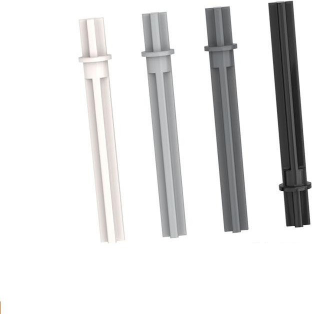 Yiran toy Konstruktionssteine Achse 5.5 mit Stopp, 10-teiliges Set, Bunt / Mehrfarbig - Bild 1