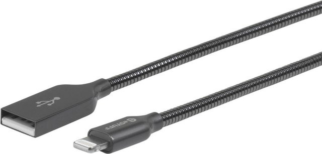 eSTUFF Lightning auf USB-A Kabel in Grau, Länge: 50 cm - Bild 1