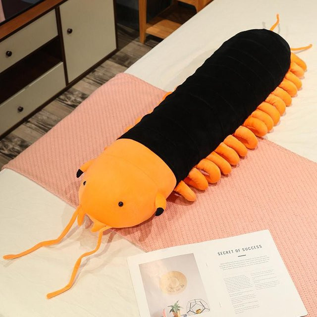 Yiran toy Streifen-Tausendfüßler Plüschpuppe, Kissen, 70cm - Bild 1