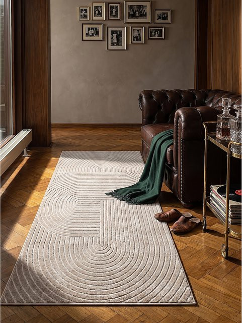 Outdoor-Läufer Niederflor Kadima Design Beige B: 80 cm, T: 250 cm - Bild 1