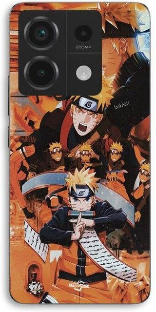 MANIACASE Handyhülle für Xiaomi Redmi Note 13 Pro 5G aus Silikon TPU in Schwarz mit Naruto Uzumaki Design - Bild 1