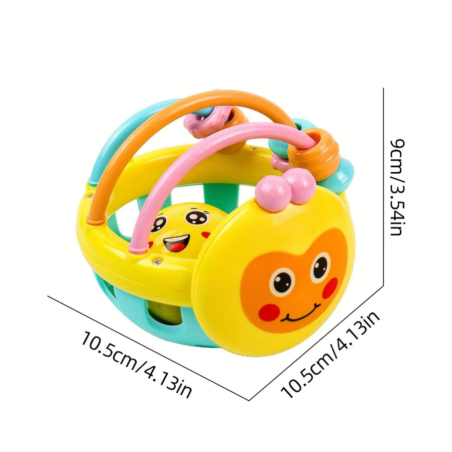 Baby Weiche Zahnen Spielzeug, Beißring Rassel, Ball, ab 0 Jahre, Bunt / Mehrfarbig - Bild 1