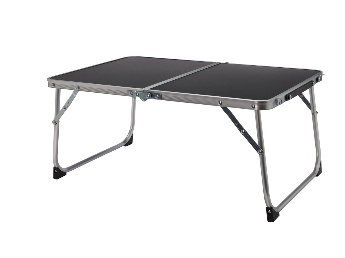 CRIVIT Campingtisch rechteckig in Schwarz mit klappbarer Platte und vier Beinen, B/T/H: 135 x 40 x 40 cm - Bild 3