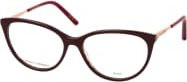 Carolina Herrera HER 0196 Korrektionsbrille, Cat Eye, Vollrand, Damen, rot, braun - Bild 1