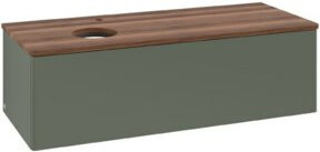 V&B Waschtischunterschrank Antao ohne Frontstruktur, Farbe: Weiß/Grau, B/T/H: 120 x 50 x 50 cm - Bild 1