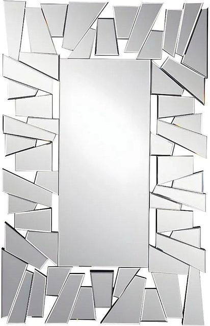 Wandspiegel Vente-unique Uyuni in Silberfarben aus Edelstahl, Breite: 120 cm - Bild 1