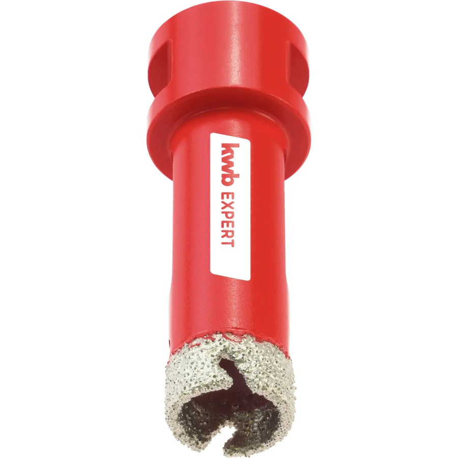 kwb Diamond Fliesenbohrer für Winkelschleifer M14, Durchmesser: 20 mm, Länge: 75 mm, Farbe: Rot - Bild 2