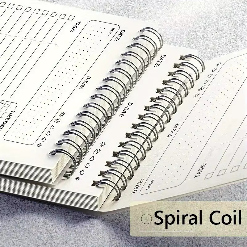 Art Farmer Spiral-A5-Notizbuch in Weiß mit 160 Seiten für Tagesplanung und To-Do-Listen - Bild 4