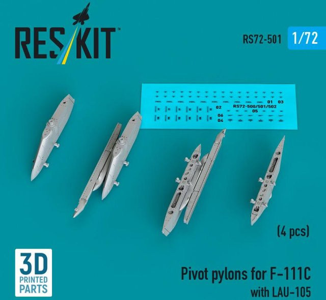 ResKit Models Pivot pylons for F-111C with LAU-105, 4-teiliges Set - Bild 1