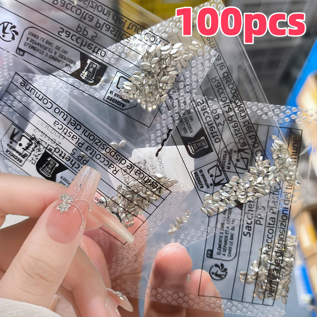 MAFANAILS Nail Art Strass, 3D Mini Raute Zirkon, 100 Stück, Glänzend - Bild 1