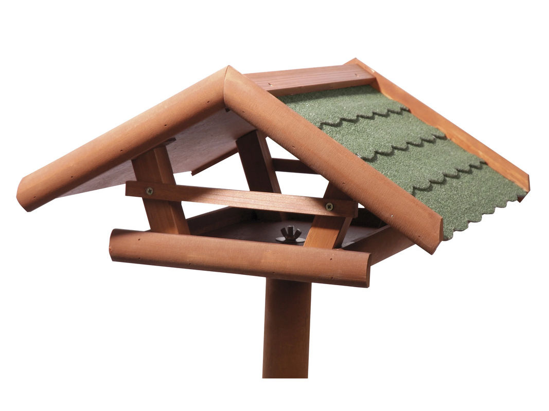 DOBAR Vogelhaus Panorama aus Holz mit Dreifuß-Ständer - Bild 4