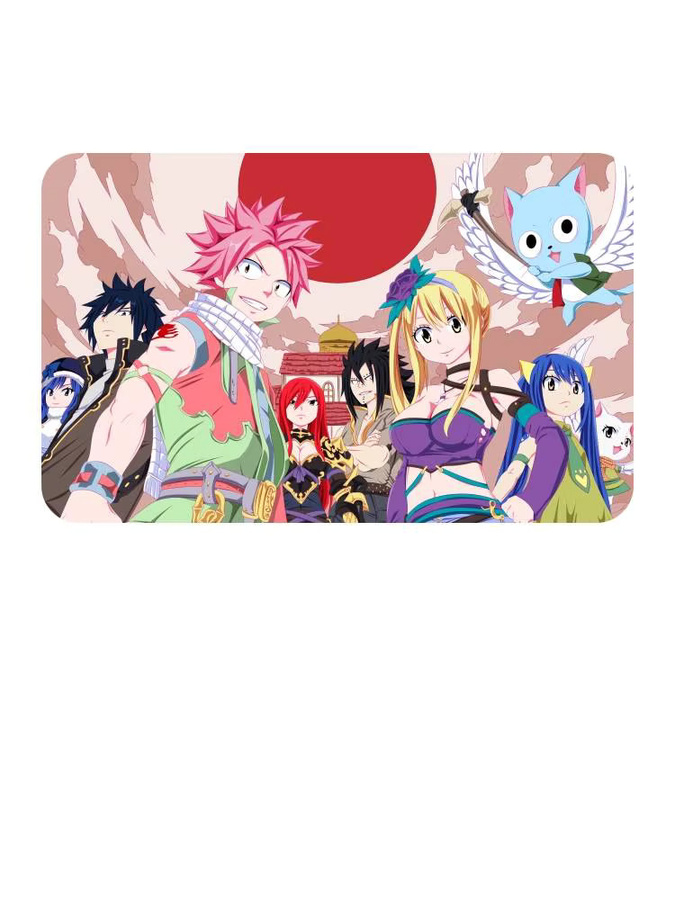 Rutschfeste Anime Fairy Tail Bodenmatte in Mehrfarben für Wohnzimmer, Küche oder Badezimmer - Bild 5