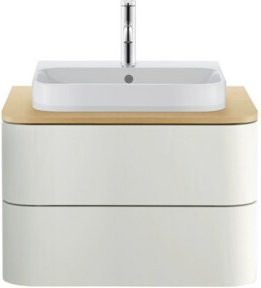 Duravit Waschtischunterschrank Happy D.2 Plus in Weiß Matt mit 2 Schubladen, B/T: 65 x 48 cm - Bild 1