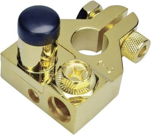 Sinuslive Batteriepolklemme Minuspol in Gold B/H/T: 45 x 40 x 60 mm - Bild 1