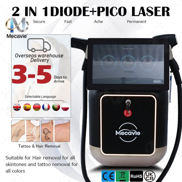 Emsnova Dioden-Laser Körperhaarentfernungsmaschine, Unisex, Schwarz - Bild 1