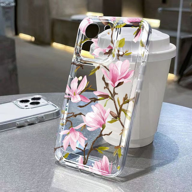 Handyhülle mit Magnolienblüten-Muster für Xiaomi Redmi Note 14 4G, 13, 12 Pro Plus, 12S, 11, 10, 14C, 13C in Multicolour - Bild 1