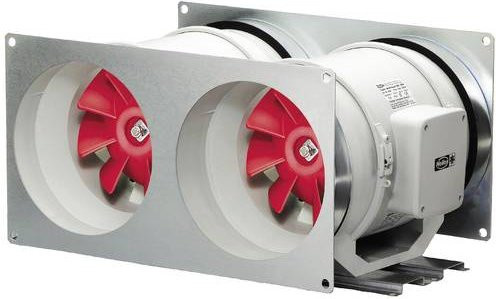 Helios Rohr-Einschublüfter 6070 230V mit 1820 m³/h und 250 mm Durchmesser in Weiß oder Grau - Bild 1