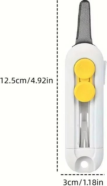 Mini-Magnetkartonschneider in Weiß mit Sicherheitsschloss zum Öffnen von Paketen und Kartons - Bild 1