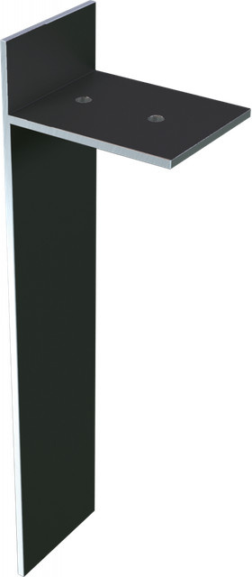 Blendenhalter 180 von Karle & Rubner aus Aluminium in Schwarz - Bild 1