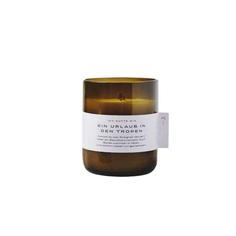 DUFTE Manufaktur Duftkerze Urlaub in den Tropen mit Grasvetiver und Oud, 200g - Bild 1