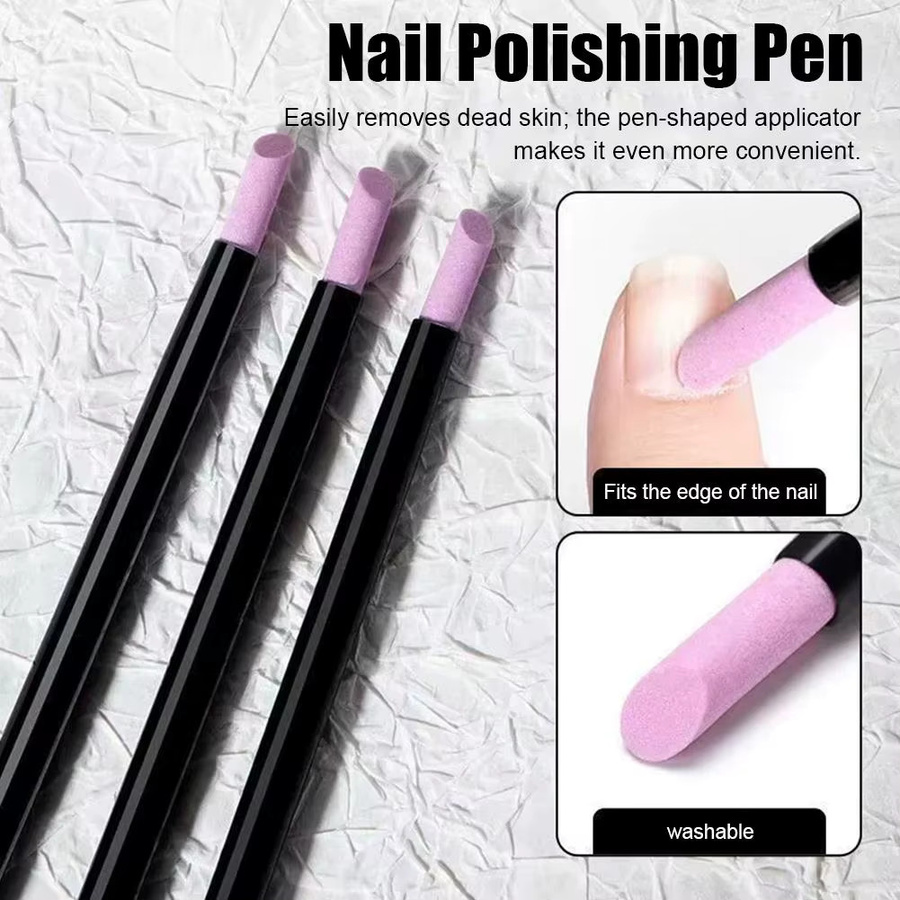 eelhoe Nagelkunst-Set, Quarz-Schleifstift, Nagelhautschere, Schwarz, Unisex - Bild 4