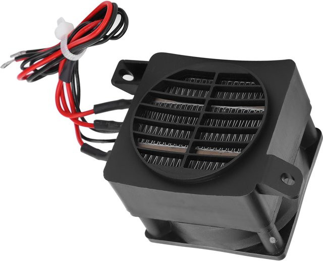 Elektrischer Keramik-PTC-Heizlüfter mit Ventilator und Thermostat, 300 W, 220 V, Schwarz - Bild 1