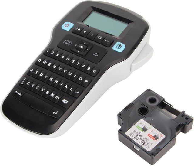 Tragbarer Etikettendrucker mit Tastatur und großem Display von DIYelecs in Grau - Bild 1
