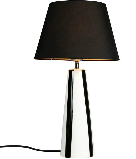 PR Home Leya Tischleuchte aus Keramik in Schwarz, B/T/H: 30 x 54 x 54 cm - Bild 1