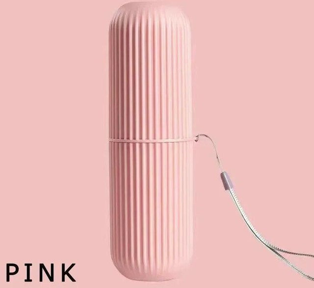 LChome Zahnbürsten- und Zahnpastahalter Aufbewahrungskoffer, rosa, Unisex - Bild 1