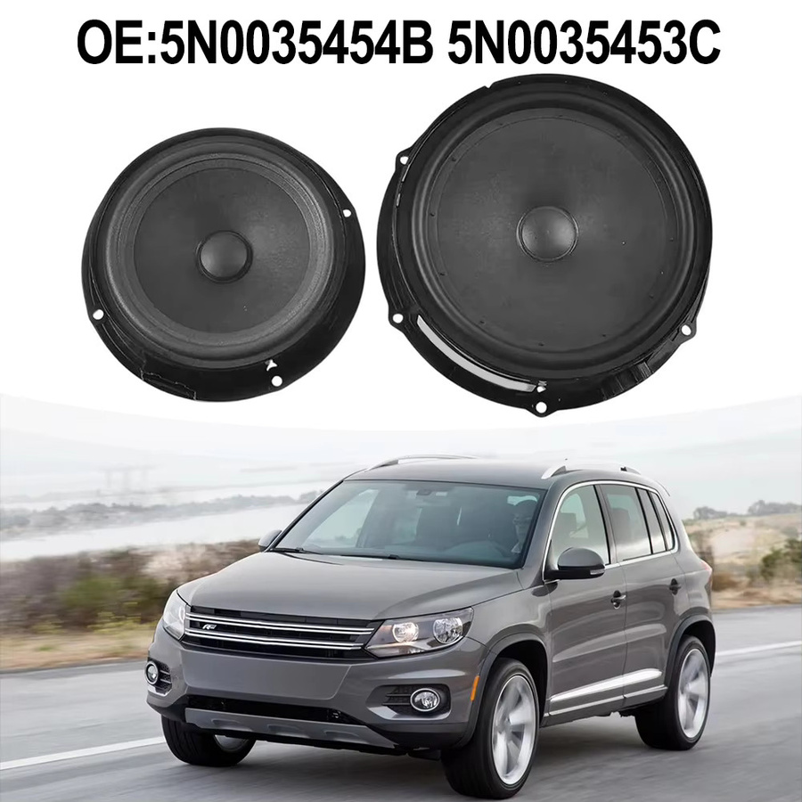 NIGHTKIST Woofer für VW Tiguan 2009-2019, Lautsprecher Ersatz aus ABS in Schwarz - Bild 3