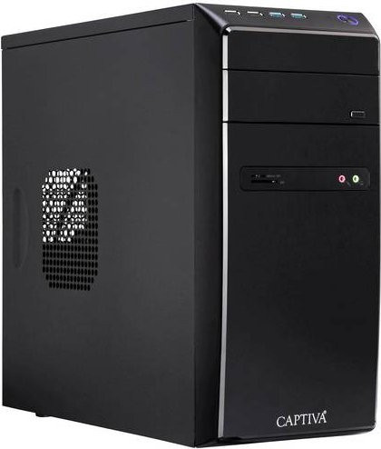Captiva Desktop PC B5A 21V4 mit AMD Ryzen 5 5600G, 16 GB RAM, 1 TB SSD, AMD Radeon Graphics, Windows 11 Home, Schwarz - Bild 2