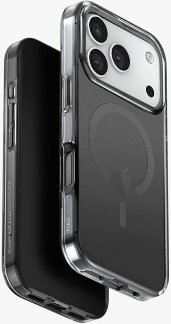 UNIQ Clario Schutzhülle für iPhone 17 Pro mit Magclick Ladefunktion in Schwarz und Transparent - Bild 1