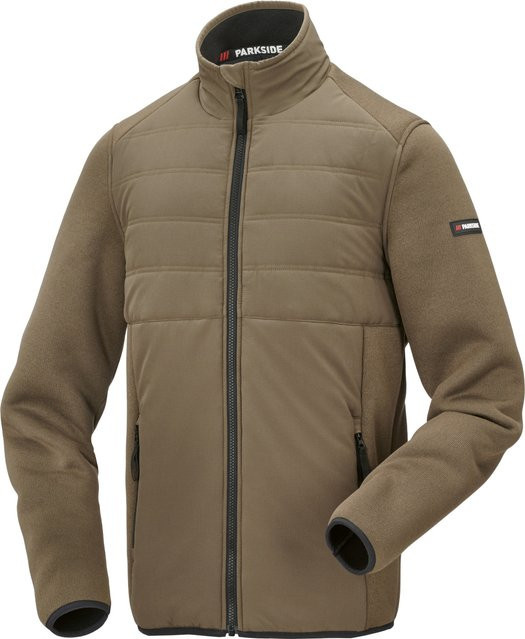 Parkside Herren Arbeitsjacke gefüttert in Beige, Größe L - Bild 1