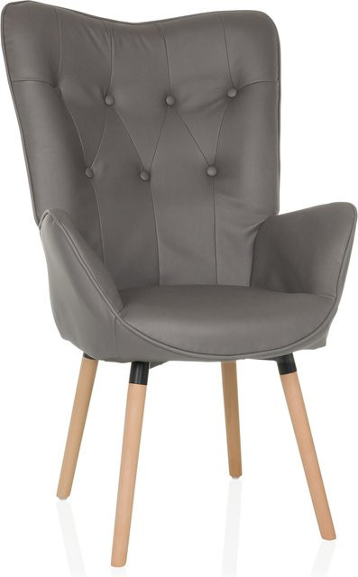 hjh LIVING Polstersessel HAVENIO I im skandinavischen Design mit samtartigem Stoff - Bild 1