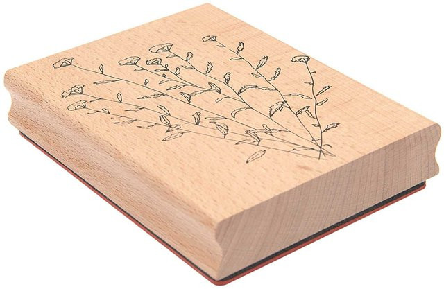 Rico Design Paper Poetry Stempel Anis aus Holz B: 9 cm, T: 12 cm, H: 2 cm - Bild 1