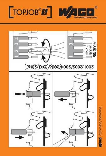 WAGO 210-400/2000-002 Handhabungsaufkleber Multicolor 100 Stück - Bild 1