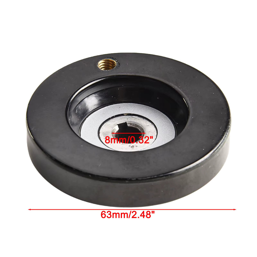 VIBRATITE Mechanisches Handrad für Drucker und Fräsmaschinen, Durchmesser: 63 mm, Bohrung: 8 mm - Bild 3