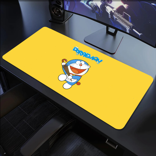 Doraemon Anime Mousepad Gelb, rutschfestes und verdicktes Gaming Mousepad im Cartoon-Design für Büro und Studium - Bild 1