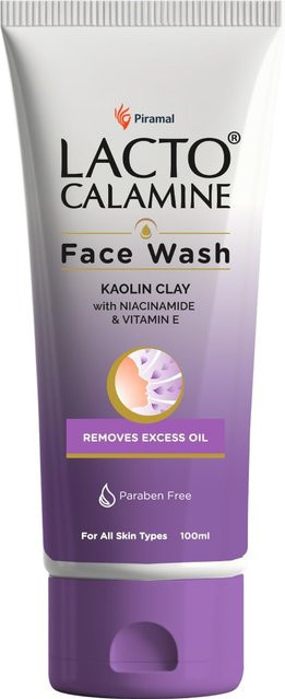 Lacto Calamine Gesichtswaschgel, 100 ml, Fettige Haut, Niacinamid, Vitamin E - Bild 1