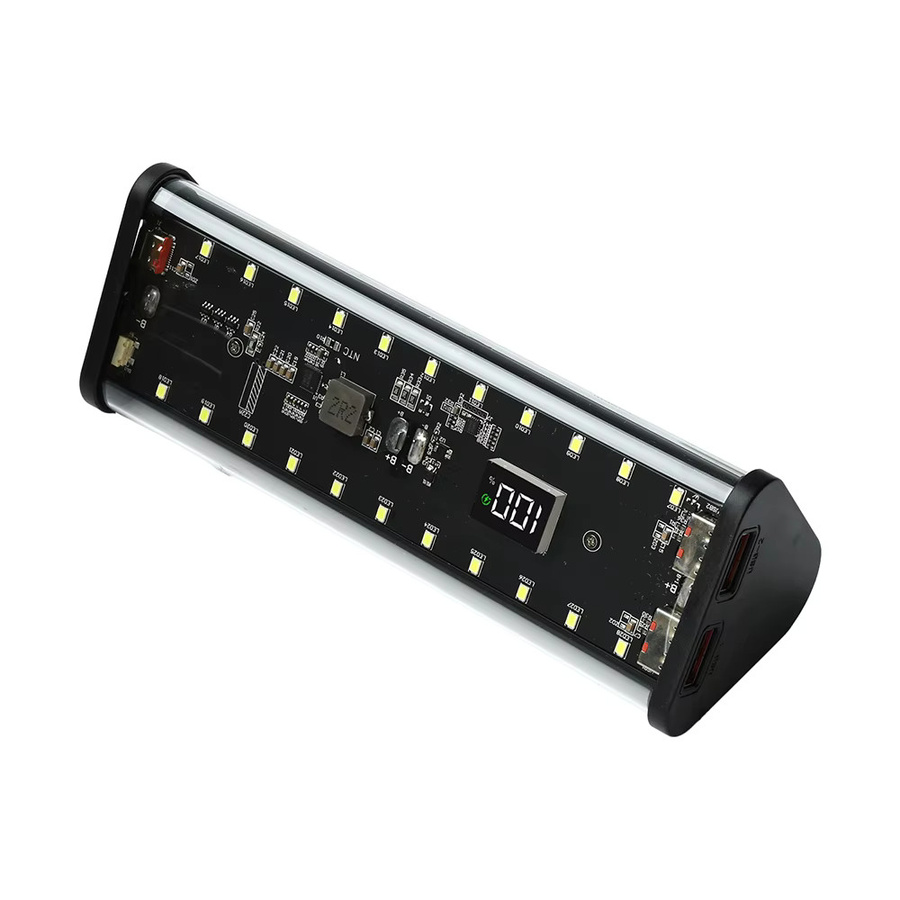 DIY Batterie Ladegerät 22,5 W Schnellladegerät für 6 Stück 18650 Akkus, transparent/schwarz, ohne Löten - Bild 5