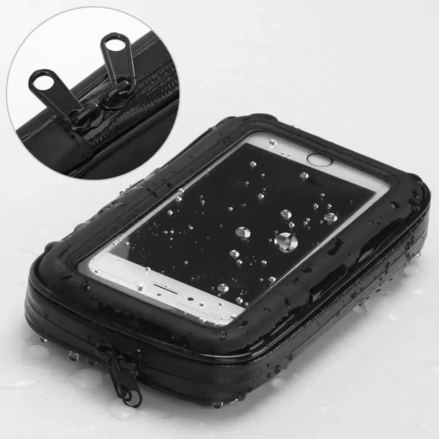 Opansten Wasserdichter Fahrrad-Telefonhalter in Schwarz für iPhone und Samsung als Lenker-Handyhülle und Fahrrad-Telefonständer - Bild 6