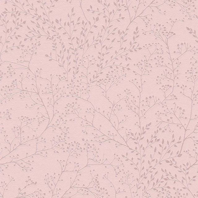 Profhome Landhaus Tapete Floral in Rosa, dezent schimmernd, Non-Woven, Breite: 0,53 m, Länge: 10,05 m - Bild 1