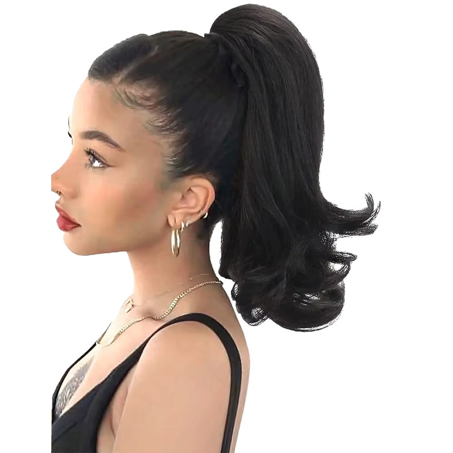 G&T Wig Haarverlängerung Yaki Gerade, Schwarz, 16 Zoll, Damen - Bild 3