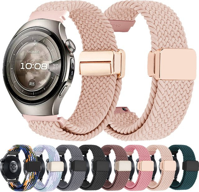 Huawei Uhrenarmband Nylon, Schwarz, Magnetschnallenband - Bild 1