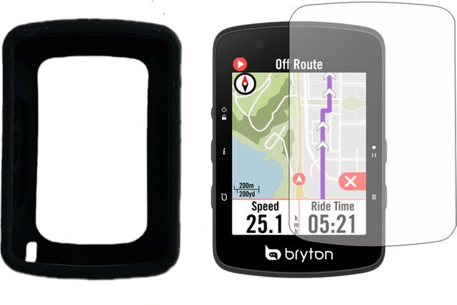 Silikon-Schutzhülle mit weichen Kanten und Displayschutzfolie für Bryton Rider 650 und 550 GPS-Computer - Bild 1
