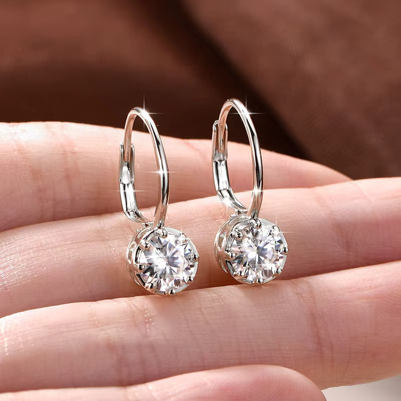 OXTAO Ohrhänger, 14 Karat Gold gefüllt, Diamant, Damen - Bild 1